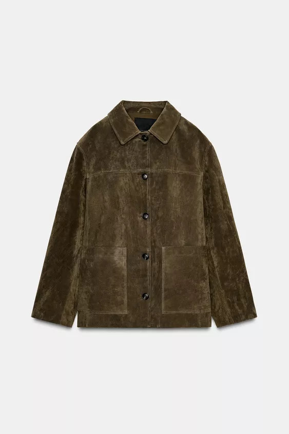 SUEDE LEATHER POCKET JACKET ZW COLLECTION LIMITED EDITION | Zara US