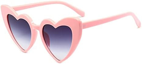 Ridering Women Fashion Goggle Heart Sunglasses Vintage Love Heart Shaped Sunglasses Cat Eye Mod S... | Amazon (US)
