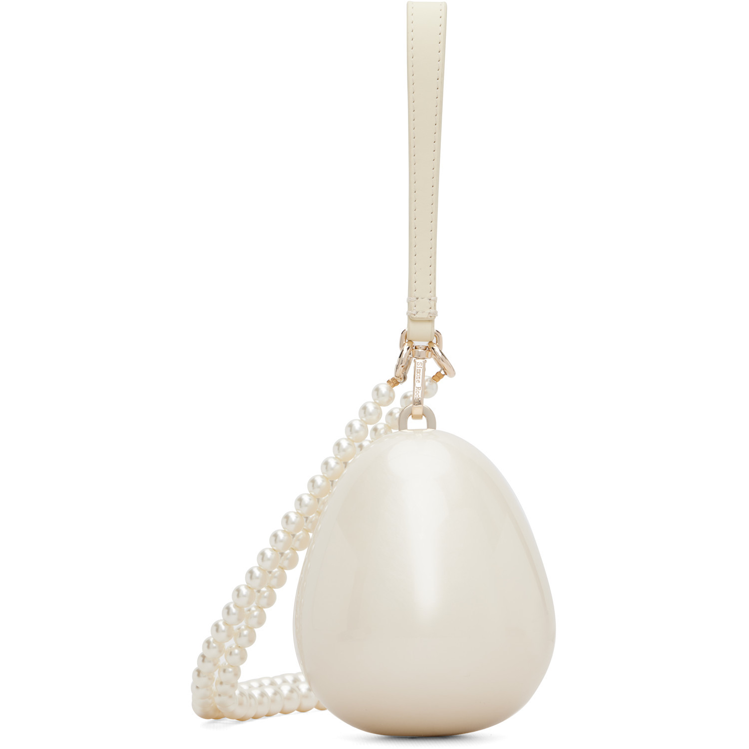 Simone Rocha Off-White Pearl Egg Bag | SSENSE