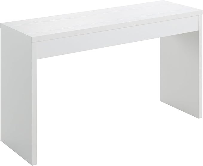 Convenience Concepts Northfield Hall Console Desk Table, White | Amazon (US)