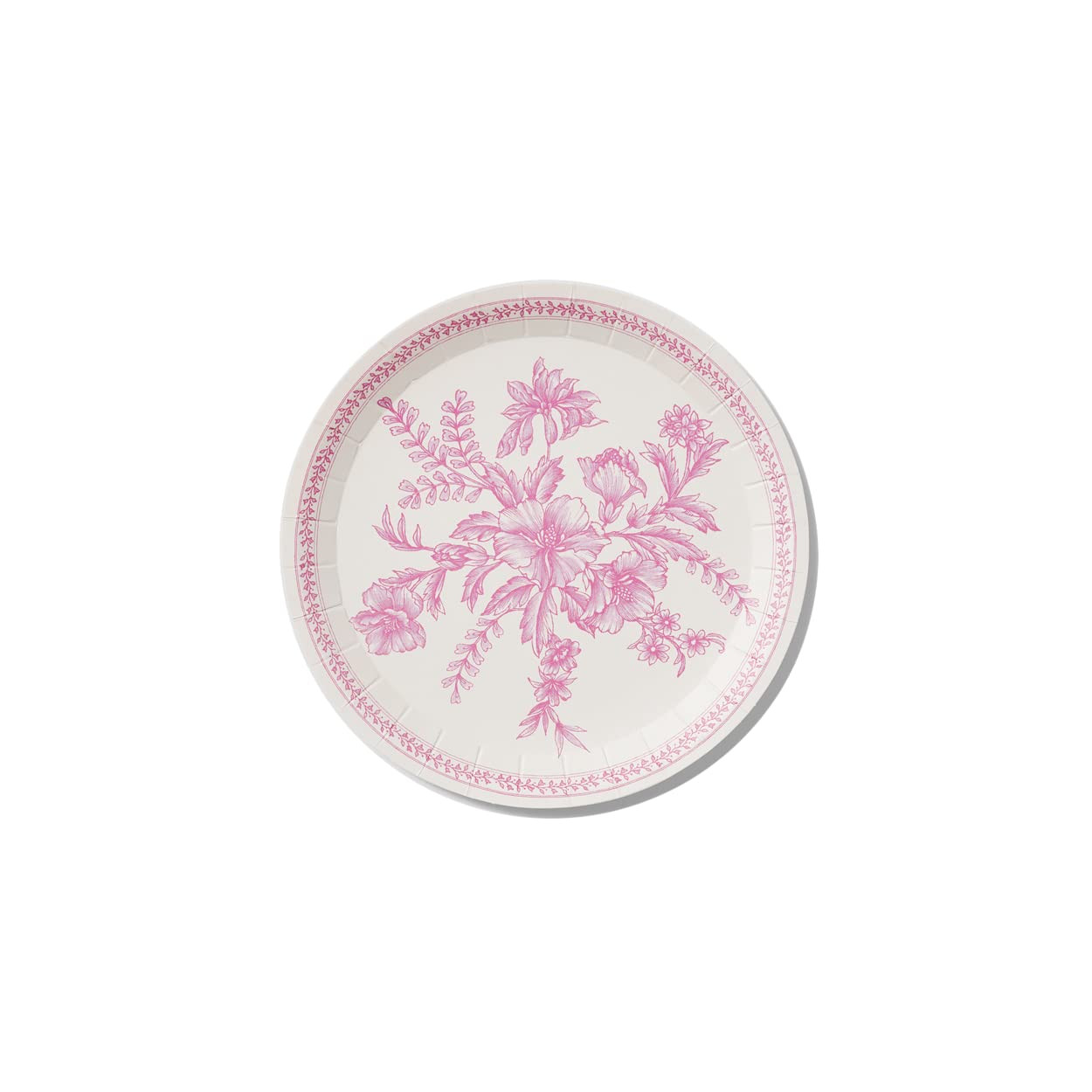 Coterie Pink Floral Paper Plates (Set of 10 Small) - For Bridal and Baby Shower, Garden Party, Bi... | Amazon (US)