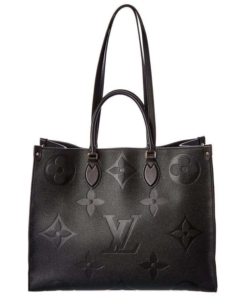 Louis Vuitton Limited Edition Black Monogram Empreinte Leather On The Go GM | Gilt