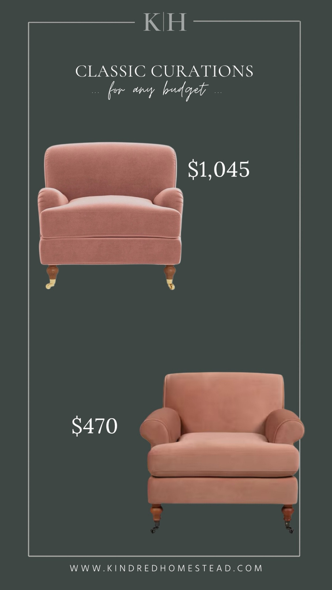 Blush armchairs soft any budget in timelessly collected heirloom inspired homes.

#LTKHome