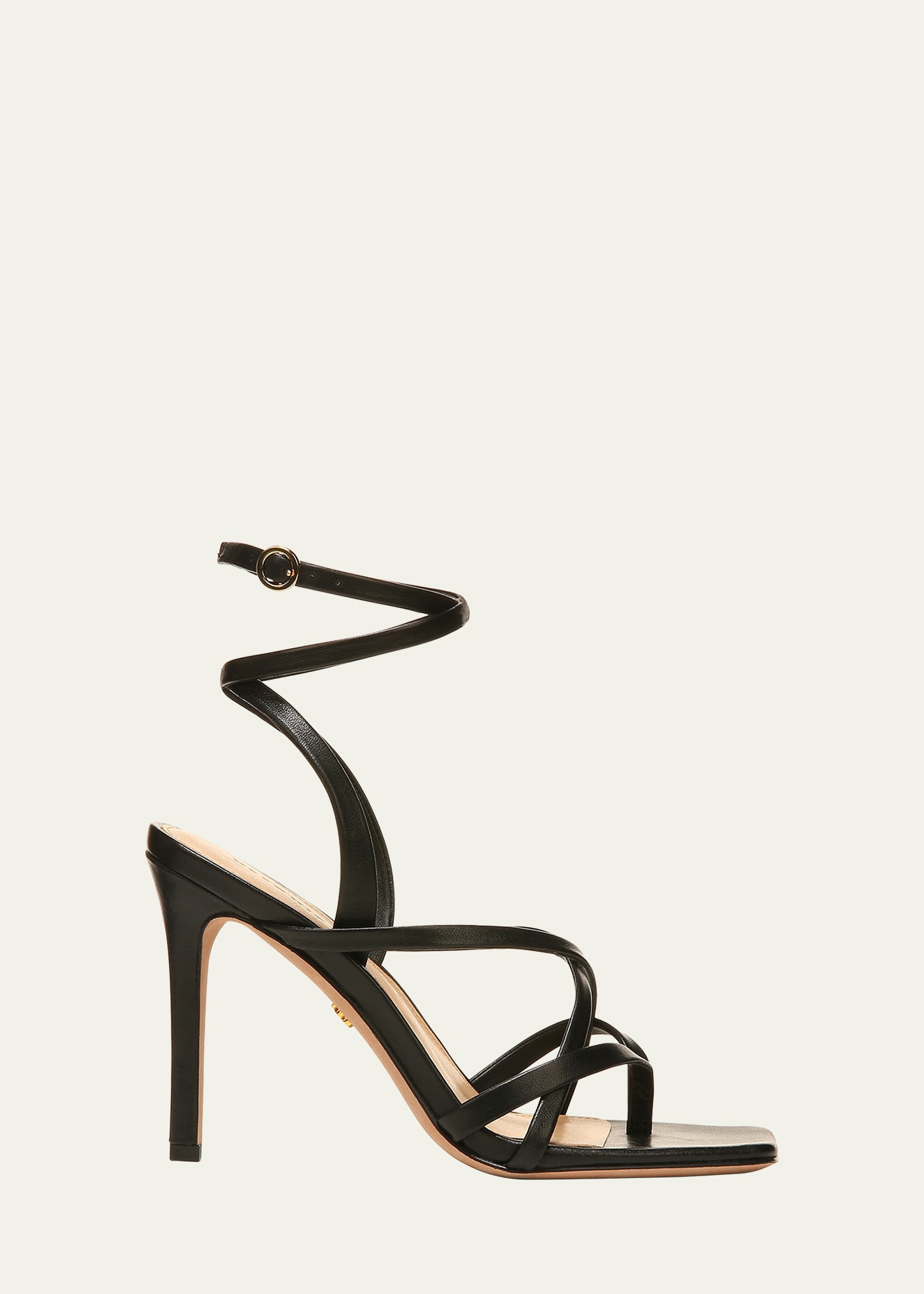 Veronica Beard Abriella Strappy Ankle-Wrap Thong Sandals | Bergdorf Goodman