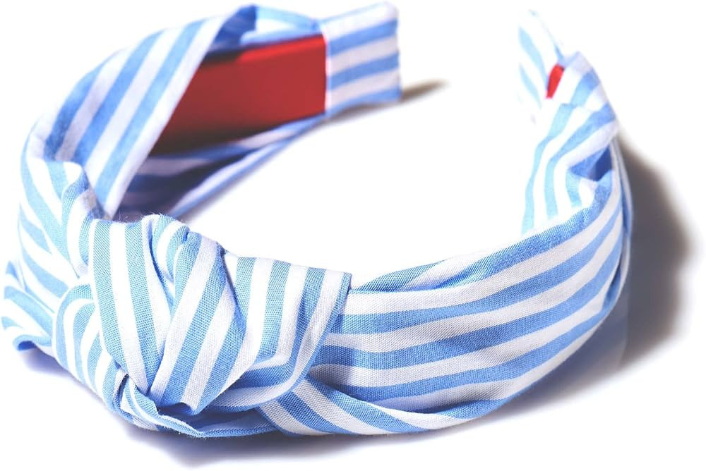 Knotted Headband (Blue Stripe) | Amazon (US)