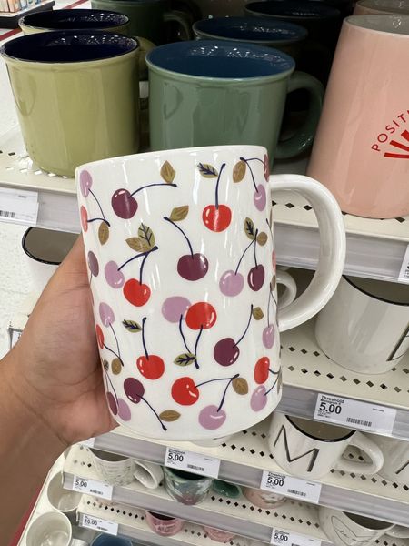 New $5 Target Mugs 🎯 

#cherry #mugs #coffee #target 

#LTKHome #LTKSeasonal