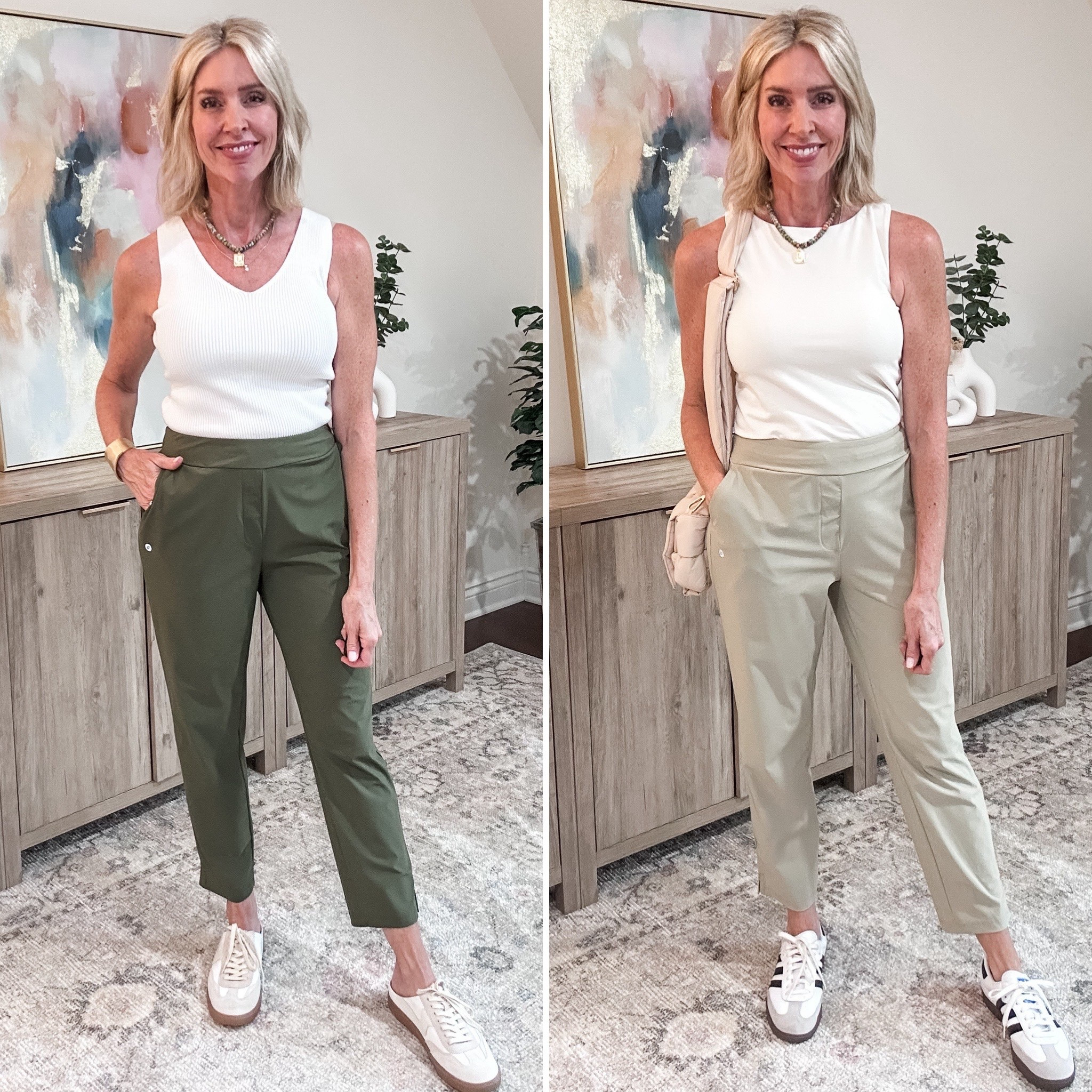 These Amazon lightweight pants are a great option for end of summer into fall! They have a hidden drawstring, super soft fabric, a stretchy waistband and flattering zip back pockets. 

I sized up to a medium for a roomier fit. They come in 7 sizes and 12 colors

#LTKFindsUnder50 #LTKOver40 #LTKWorkwear