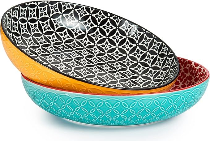 DOWAN 11.5" Large Serving Platter, 2.9 Qt Decorative Fruit Bowl for Kitchen Counter, Serving Dish... | Amazon (US)