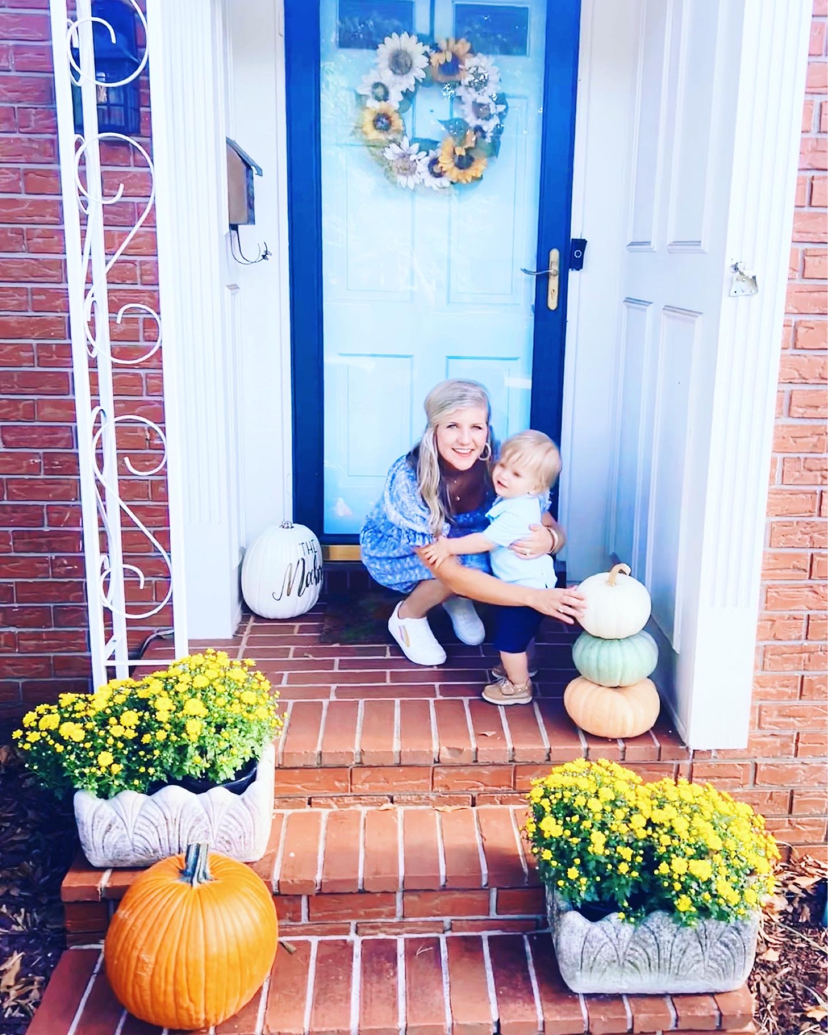 Happy *official* first day of fall, sweet friends!! #happyfallyall 🍂🫶🏽🍁

This truly is such a magical and joyous time of year, as the leaves are beginning to change color as we welcome in this beautiful harvest season!! I love the significance of fall in that it is the “harvest” season of the year, as farmers reap in the fruit of their labor! And gosh, I just think that is such beautiful imagery for us all - to remember that our lives are an outpouring of the words we speak, the way we live, where we dedicate our time/energy, and the way we love others!! I have currently been loving the new song by @carrieunderwood called “Garden,” and it talks so much about this same imagery!! 🥰🎶🌿

Also, this Monday @wesmabry sent me a little “memories” post because, 4 whole years ago, while I was still overseas in Uganda 🇺🇬 during our engagement season, we officially became homeowners!! 🏡 Sweet Wes bought our precious “fixer upper” home and started fixing it up while I was away - and it’s wild to think it’s been ours for 4 years now (3 years living in it)!! And Wes also sent me a pic of his seminary degree 📜- finally framed in his office at the church. And it was just kind of a “full circle” moment for me - how far we have come in all of our dreams 🥹 - wes is living out his dream as a full time college pastor, I get to be a stay-at-home mama while running EMC from home (truly my dream come true 😭), and now just about finished with my master’s degree in counseling - for God to use for HIS glory as a pastor’s wife and in the years to come! Anyhoo - just really grateful. All I can say is - thank you Lord - and all glory to Him!! 🙏🏽🤍🙌🏽

And in other news, we went to go visit the cutest little pumpkin patch this past weekend and now our front porch/house is all decorated & ready for fall!! 

#LTKfamily #LTKSeasonal #LTKhome