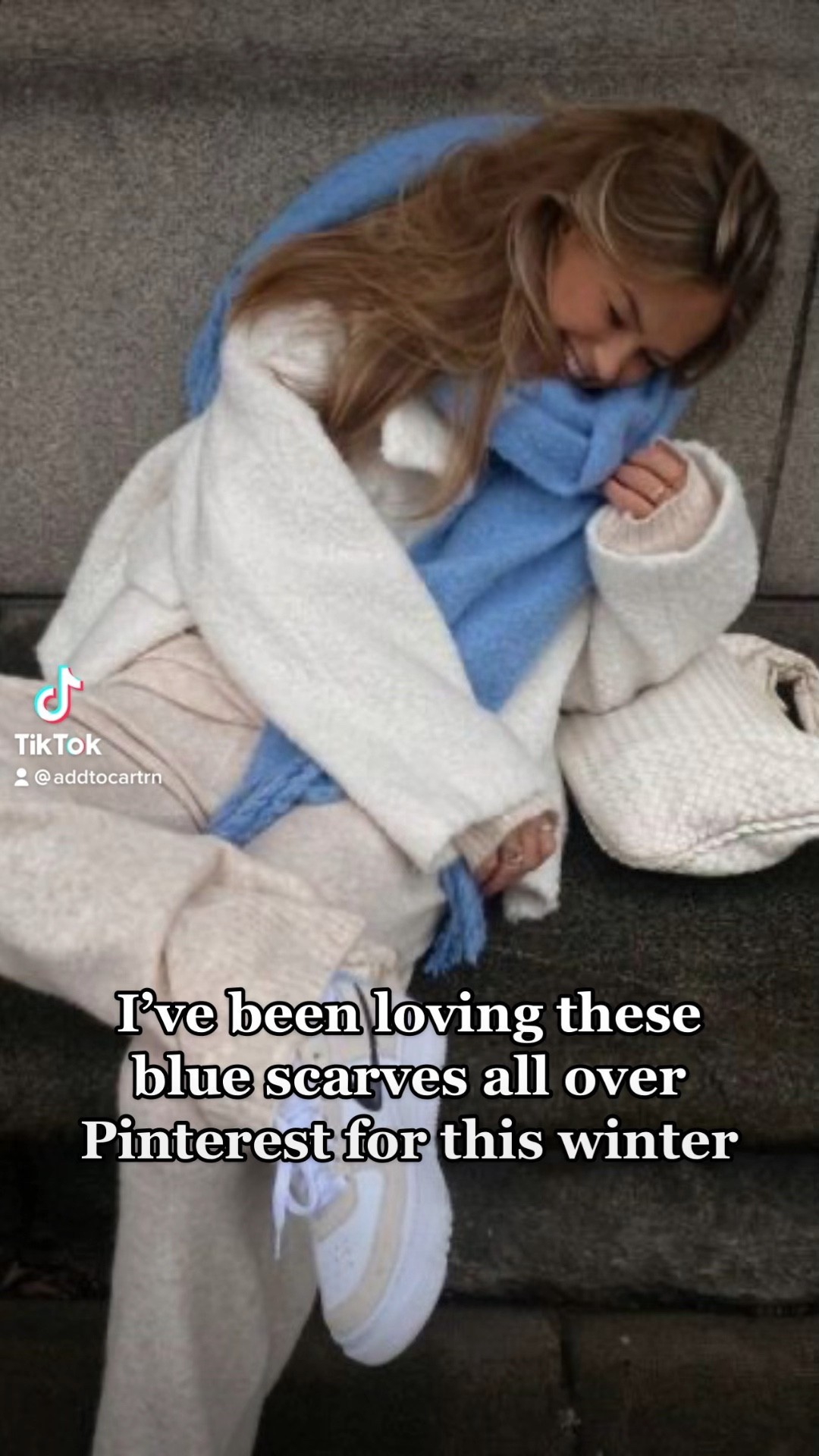 The best blue scarf for winter 😍❄️ #winterfashion #winterinspo #LTKunder100 

#LTKHoliday #LTKSeasonal