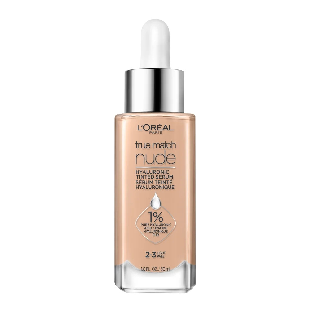 L'Oreal Paris True Match Hyaluronic Tinted Serum Foundation Makeup, Light 2-3, 1 fl. oz. | Walmart (US)