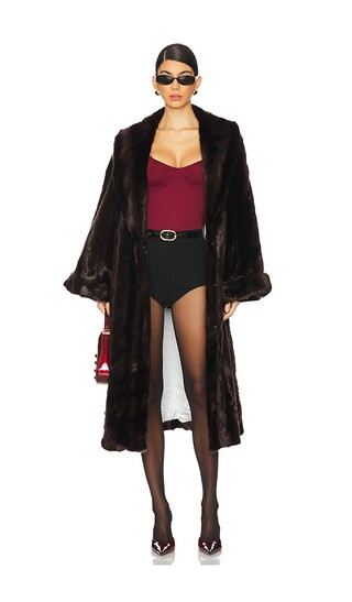 Castello Coat in Chocolate | Revolve Clothing (Global)