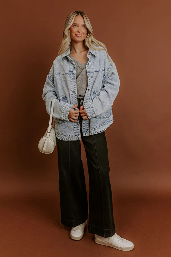 Southern Charm Vintage Wash Denim Jacket | Impressions Online Boutique