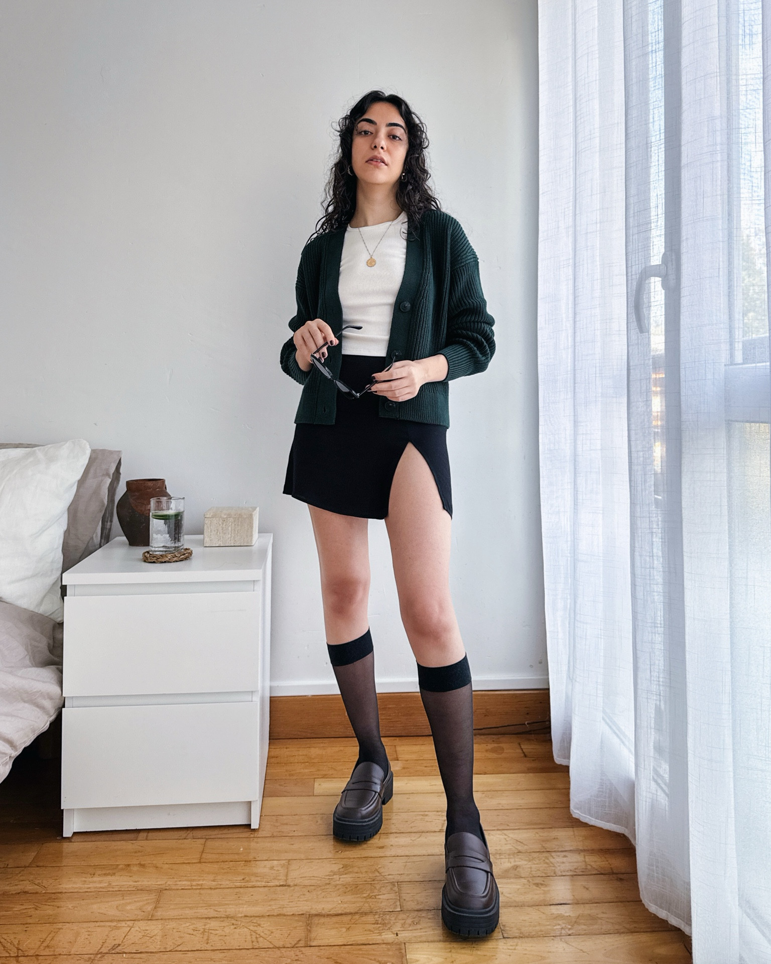 Simple yet chic transitional fall outfit perfect for the city. The styling makes it or breaks it for this one✨ Currently obsessed with the green/chocolate brown combo 🤎💚

#LTKSeasonal #LTKstyletip #LTKshoecrush