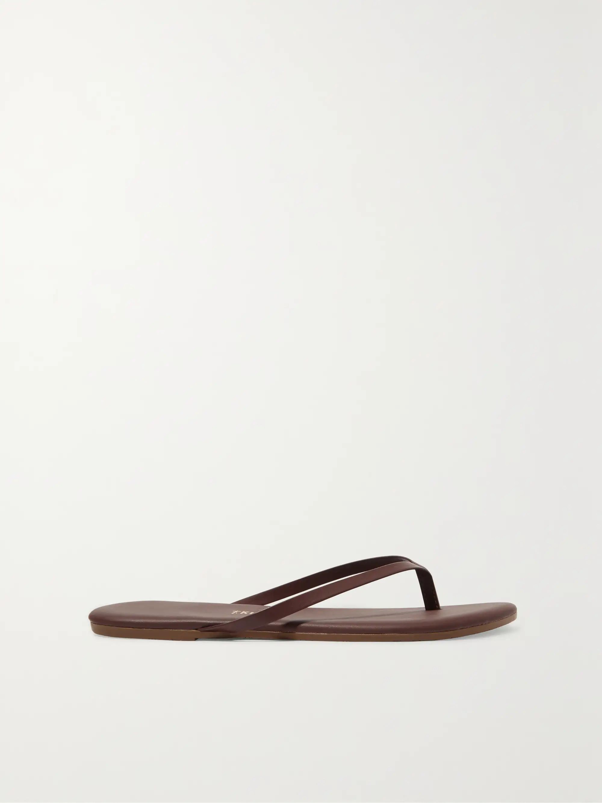 Foundations Matte leather flip flops | NET-A-PORTER (UK & EU)