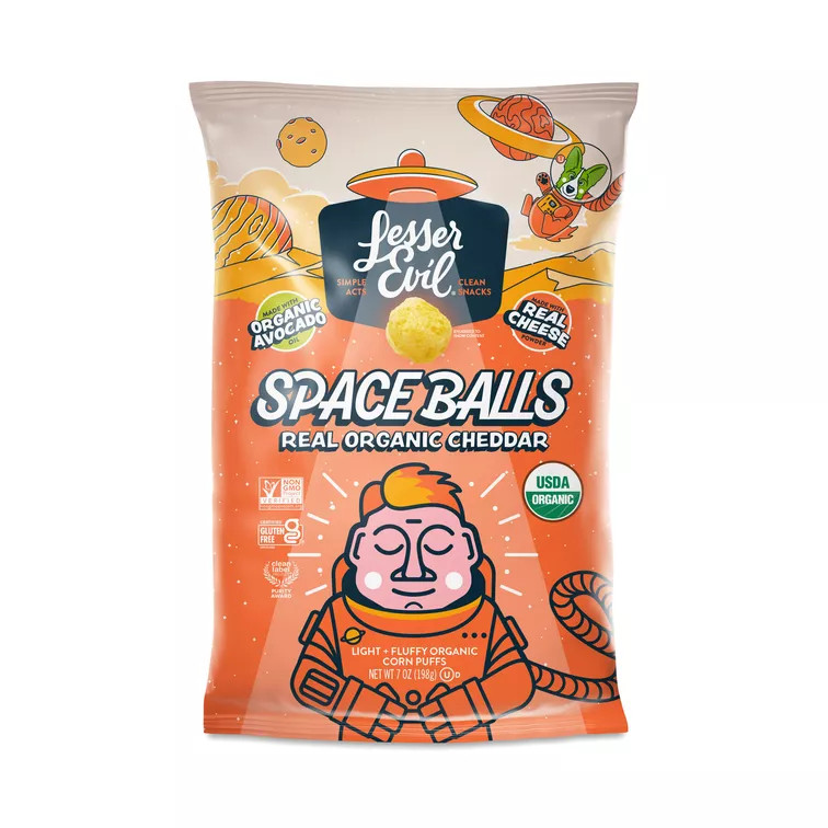 LesserEvil, Space Balls, Real Organic Cheddar | Thrive Market