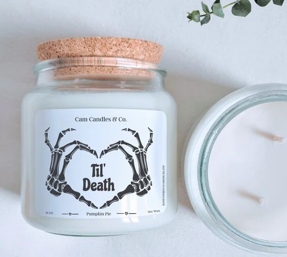 Til' Death Halloween Candle Engagement Gift Getting - Etsy | Etsy (US)