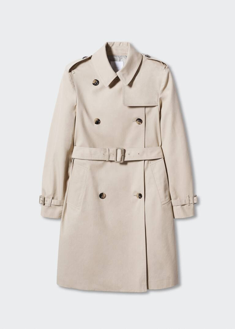 Cotton classic trench coat | MANGO (US)