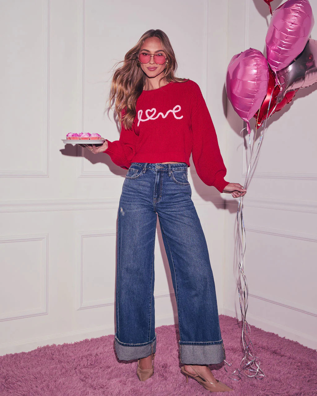 Love Script Graphic Sweater | VICI