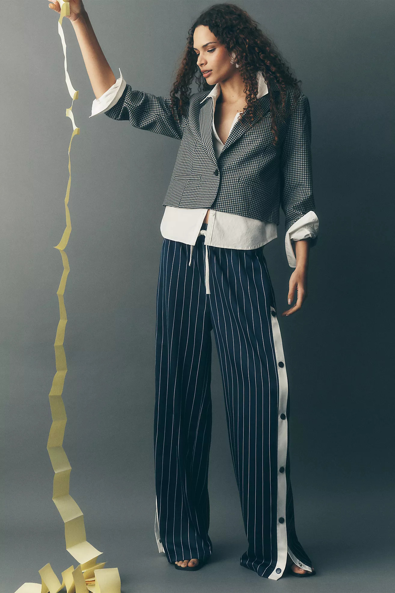 Steve Madden Beckham Wide-Leg Drawstring Pull-On Track Pants | Anthropologie (US)