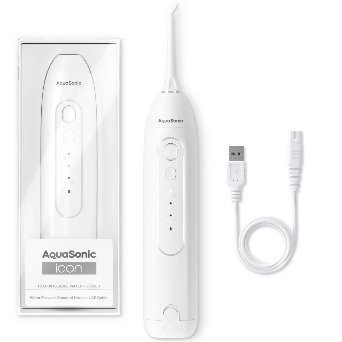 AquaSonic Icon Electric Water Flosser - Rechargeable, Included Jet Tip, Charging Cord, Home & Tra... | Target