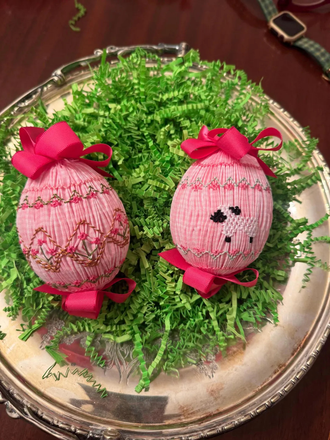 Two Handsmocked Eggs - Etsy | Etsy (US)