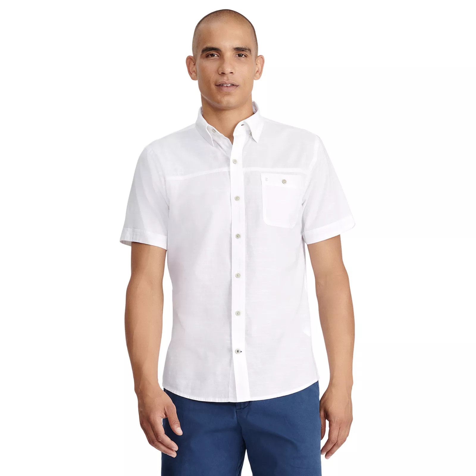 Men's IZOD Dockside Short Sleeve Chambray | Kohl's