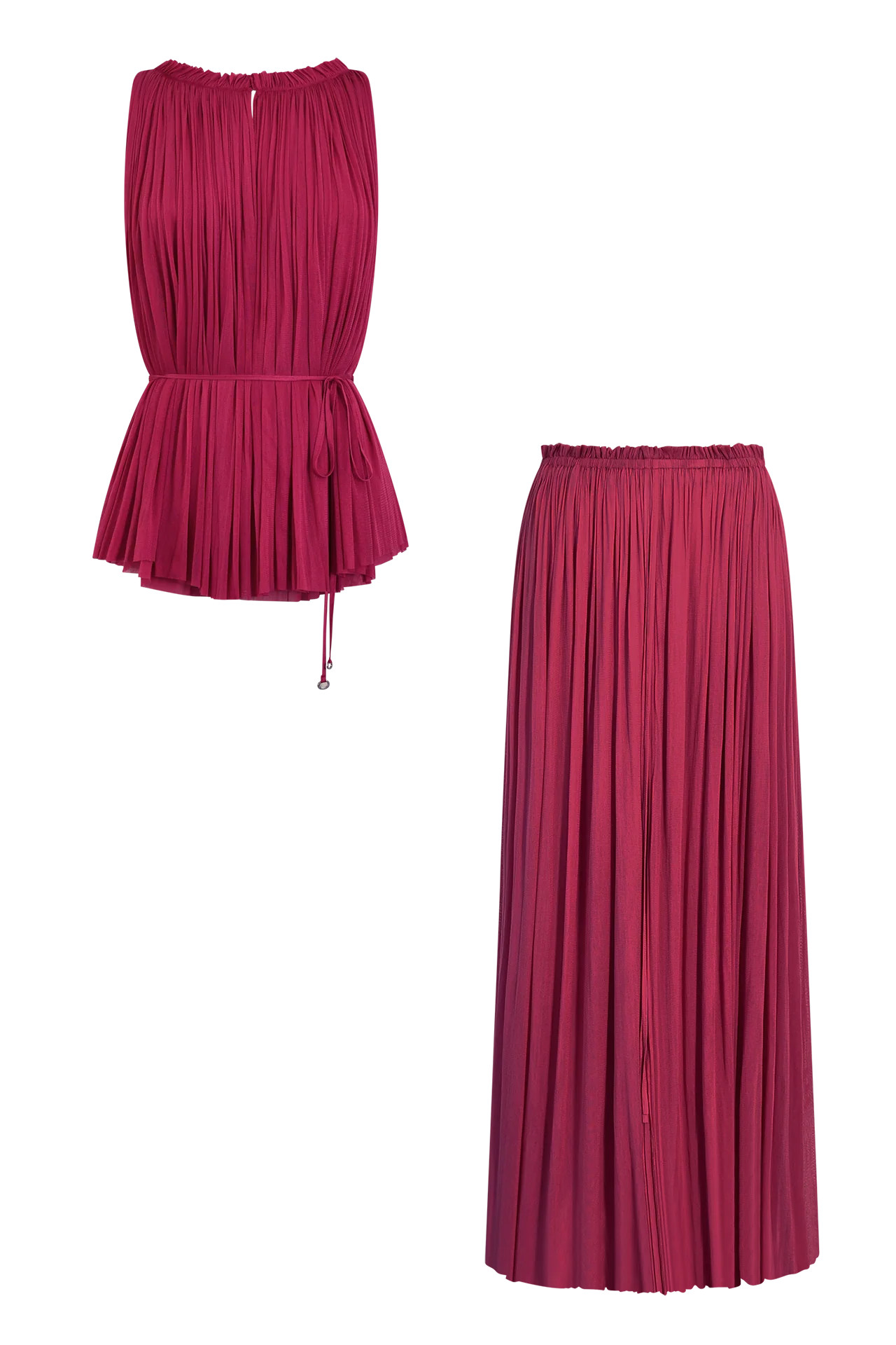 Pink Silk Halter Set in Grade 6A Mulberry Silk | HANNE BLOCH | HANNE BLOCH