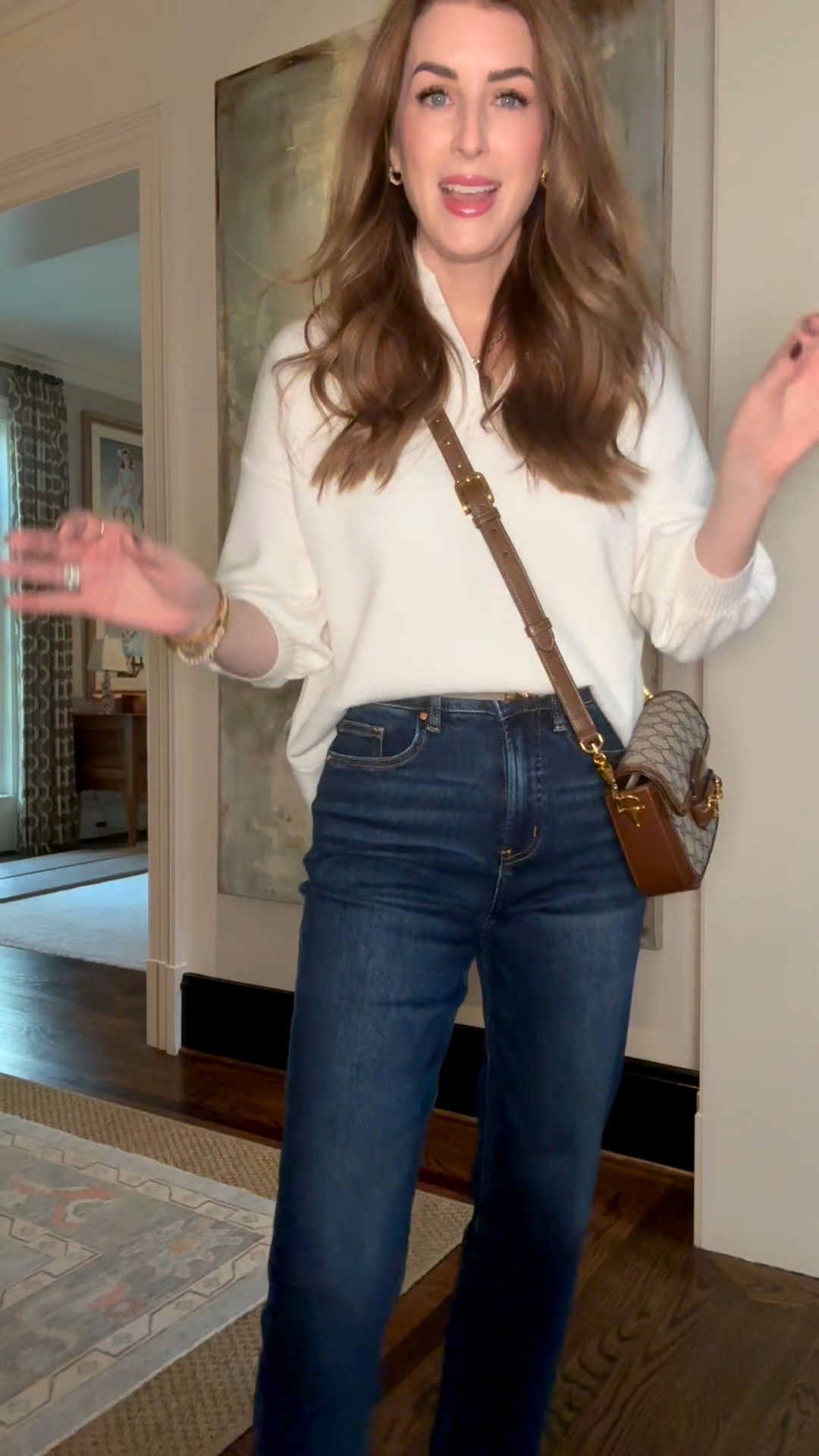 A crisp white shirt and classic jeans are the ultimate wardrobe foundation—and when both pieces are under $100, it’s a win. ✨ Styled with elevated accessories, this simple top-and-bottom combo instantly feels polished, intentional, and put together. Proof that affordable basics don’t have to look basic—sometimes it’s all about how you finish the look.

#AffordableStyle #ElevatedBasics #ChicEveryday #CapsuleWardrobe #Under100Style

#LTKTall #LTKdayinmylife #LTKOver40