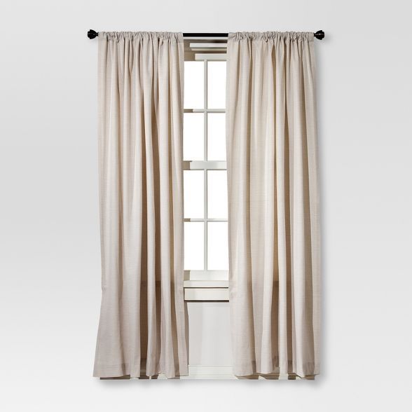 84&#34;x54&#34; Farrah Curtain Panel Cream - Threshold&#8482; | Target