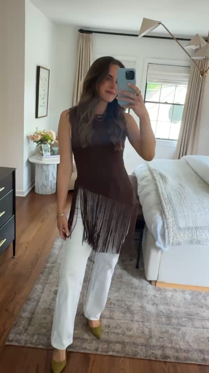 ZARA TRY ON HAUL ✨
Brown Fringe Top - S


#LTKgrwm #LTKootd