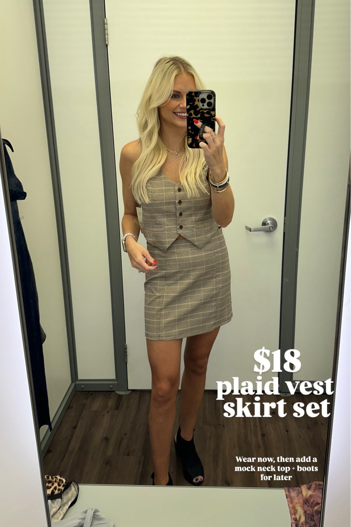 Plaid vest set — on clearance at my Walmart — size smalll

#LTKFindsUnder50 #LTKStyleTip #LTKSaleAlert
