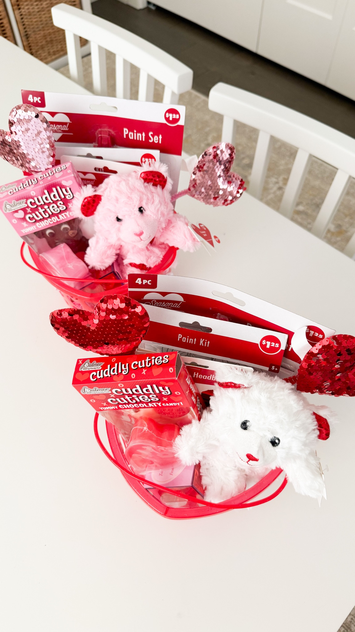 Valentines love gift baskets for my kids! 

Stuffed animals, heart headbopper eyeglasses, rose gummies, candy cube gummies, wooden unicorn cutouts for crafts, baskets, chocolate candy, dollar tree finds, love baskets 

#LTKMostLoved #LTKSeasonal #LTKKids