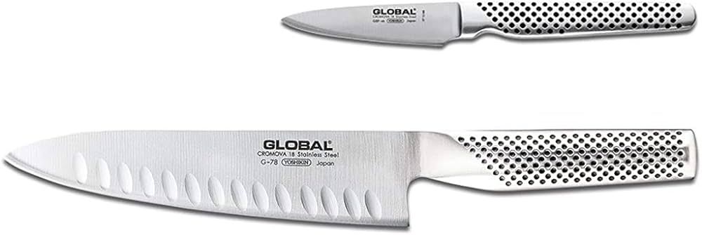 Global 2 Piece Knife Set, 2.3, Silver | Amazon (US)