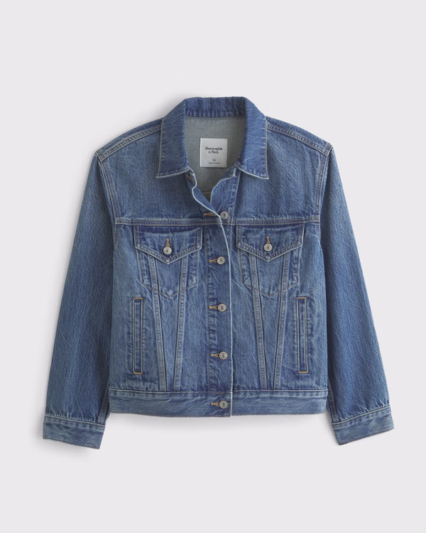 Easy Denim Trucker Jacket | Abercrombie & Fitch (US)