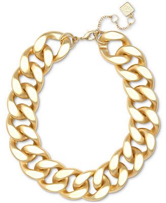 Gold-Tone Resin Link Statement Necklace, 17-1/2" + 3" extender | Macys (US)