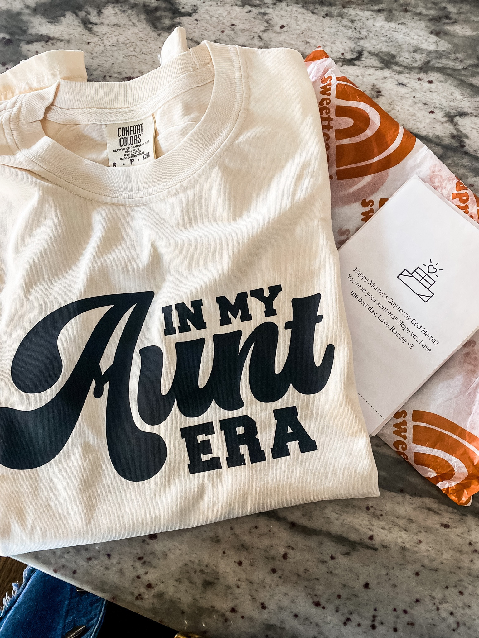 The best gift for the aunt in your life or an aunt who is a huge Taylor Swift fan! I love this “In My Aunt Era” shirt. It’s so cute to wear to the Taylor swift concert or to wear around the house. The shirt is comfort colors and runs true to size! Aunts and godmama’s, this is the gift for you!

Taylor swift concert, Eras Tour, In My Era, Taylor Swift, Aunt Gifts, Birthday Gift, Swiftie, Concert, Stadium Bag, Taylor Swift Concert, Lavender Haze, Concert outfit, Taylor Swift Concert Outfit, Lover Concert

#LTKunder50 #LTKFind #LTKstyletip