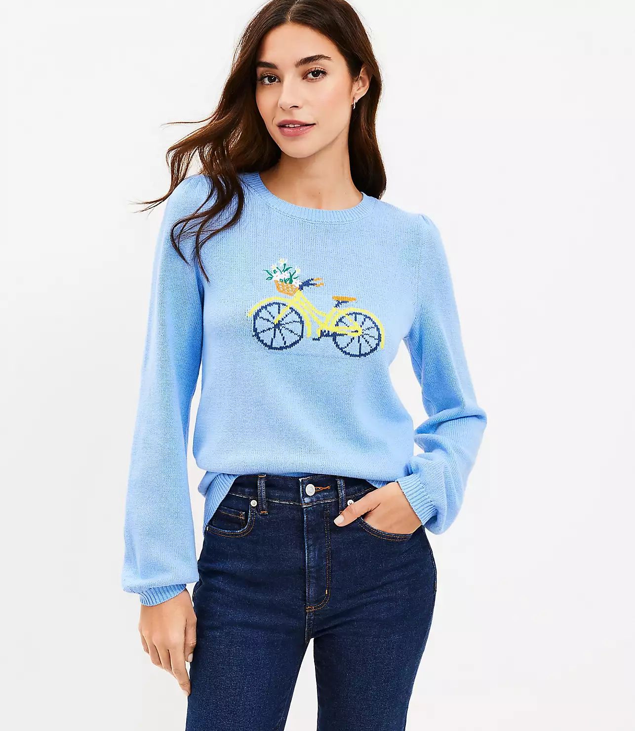 Bicycle Sweater | LOFT