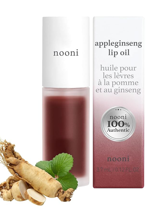 NOONI Korean Lip Oil - Appleginseng | Lip Stain, Gift, Long-Lasting, Moisturizing, Plumping, Revi... | Amazon (US)