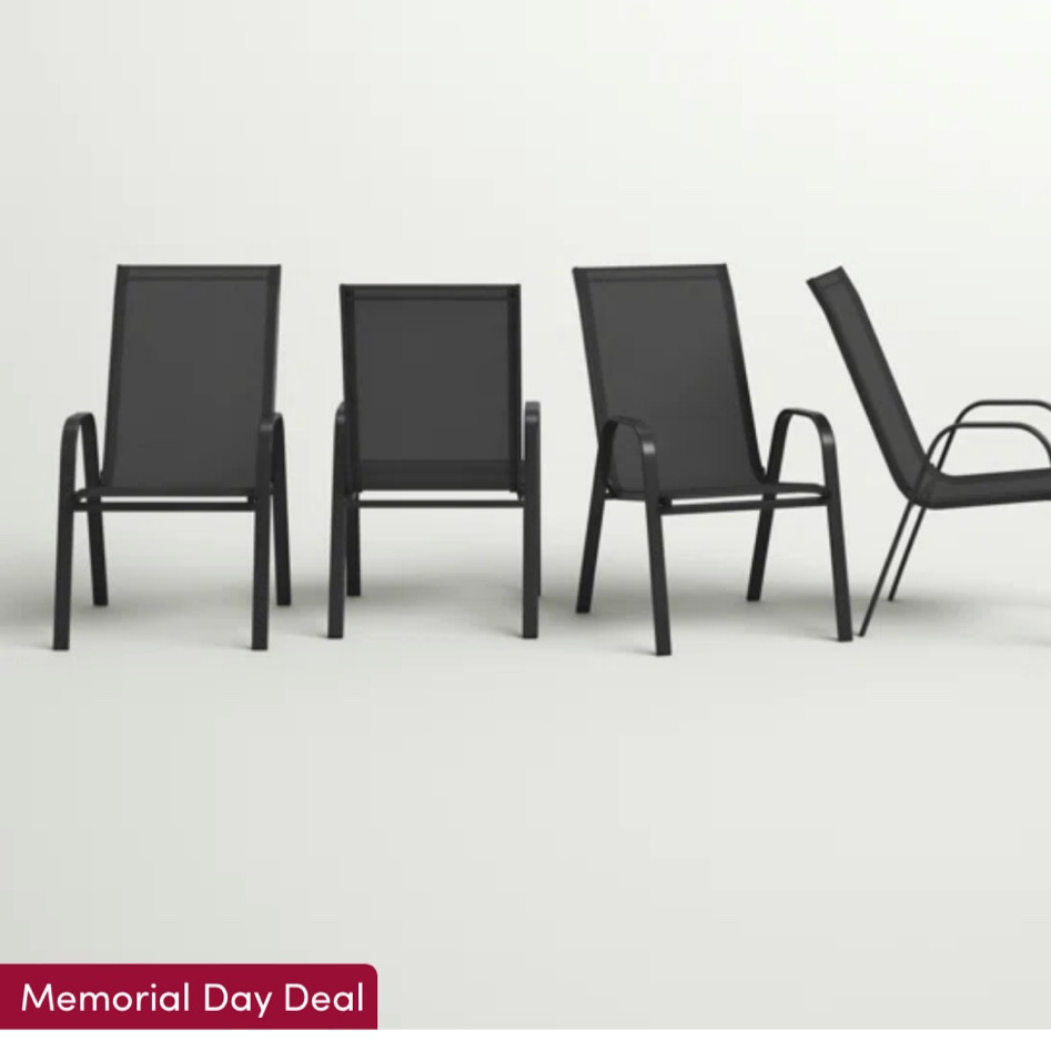This 4 pack of patio chairs is 82% off!!  What?!? 

#LTKhome #LTKsalealert