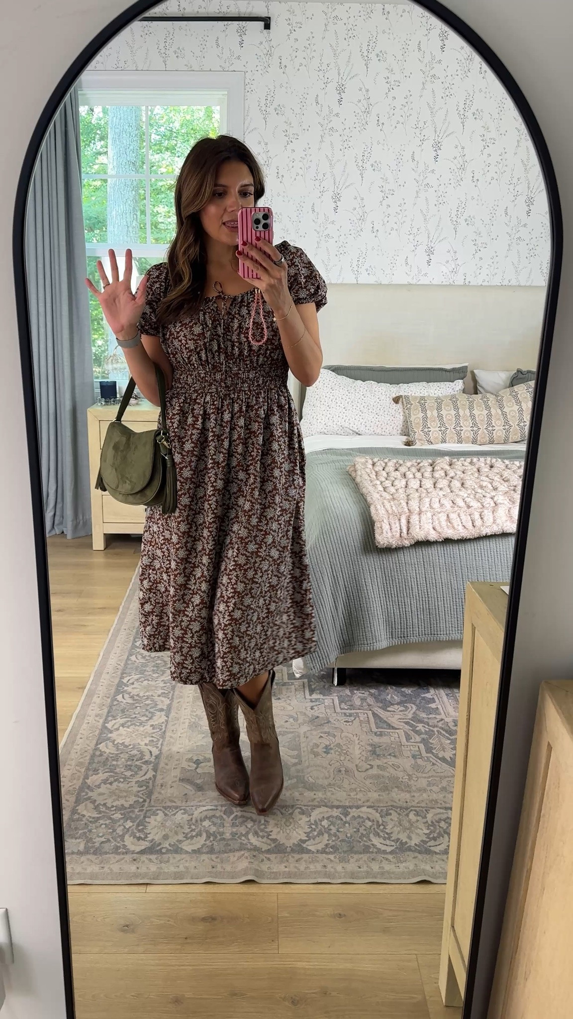 Fall family photo dress! Peasant dress in a fall floral print! In an XS. I’m 5’7”

#LTKTall #LTKOver40