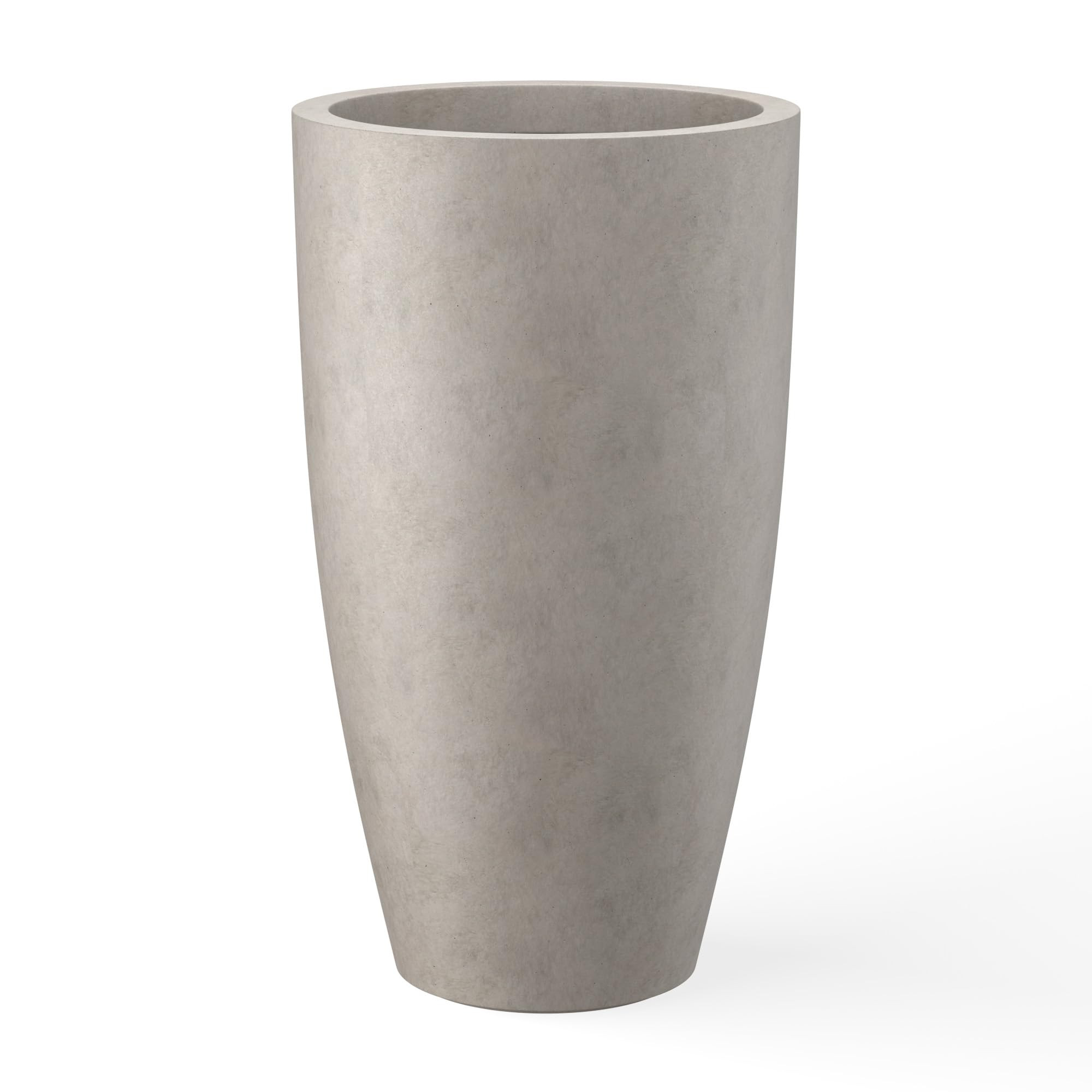 Kante 23.6" H Weathered Concrete Finish Concrete Tall Planters Large Outdoor Indoor Decorative Pl... | Amazon (US)