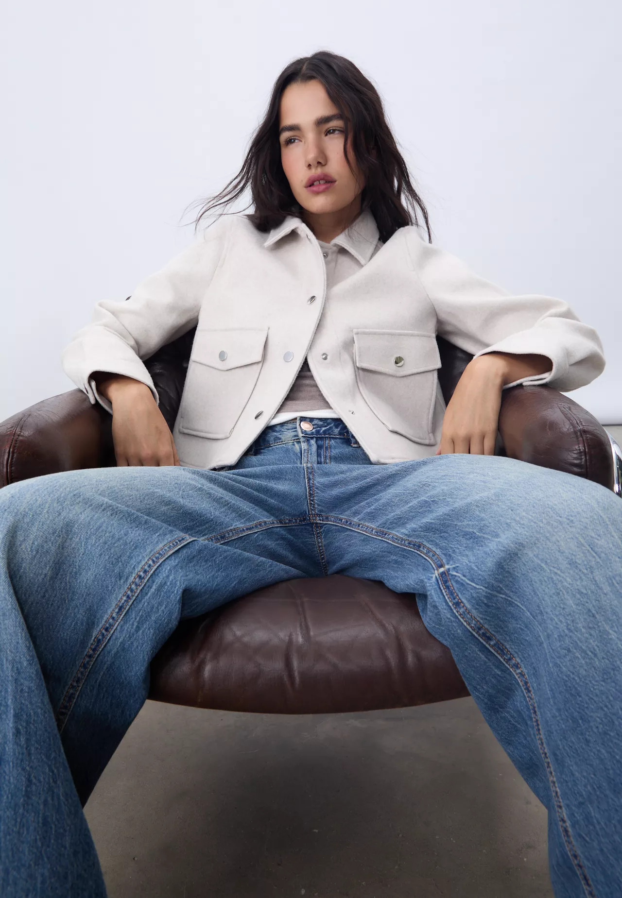 Cazadora corta soft | Stradivarius España | Stradivarius ES