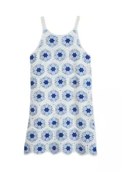 Rare Editions Girls 7-16  Crochet Mini Dress | Belk