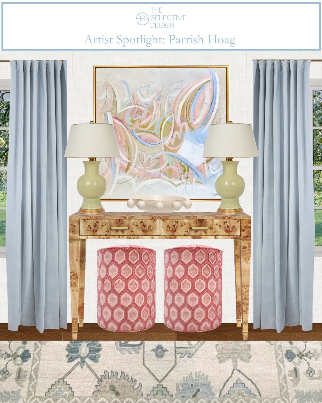 Let the art do the talking 🎨 This gorgeous abstract art by Parrish Hoag is the perfect backdrop for this vibrant yet timeless entryway design. Bold pattern, warm texture, and soft color come together seamlessly for a lively and inviting entry! You can shop this art at ParrishHoag.com

Colorful entry | entry ideas | entryway design | entry inspo | grandmillennial entry 

#LTKFindsUnder100 #LTKHome #LTKStyleTip