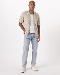 Textural Button-Through Sweater Polo | Abercrombie & Fitch (US)