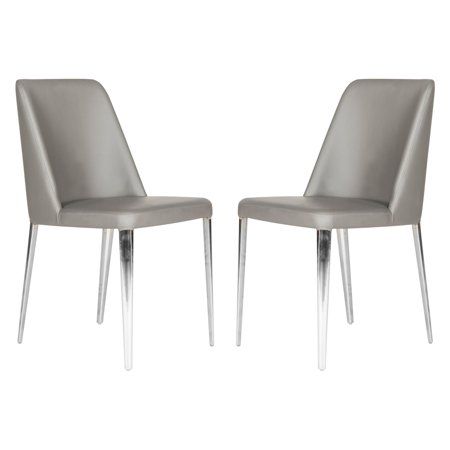 Safavieh Baltic Leather Dining Side Chair - Set of 2 | Walmart (US)
