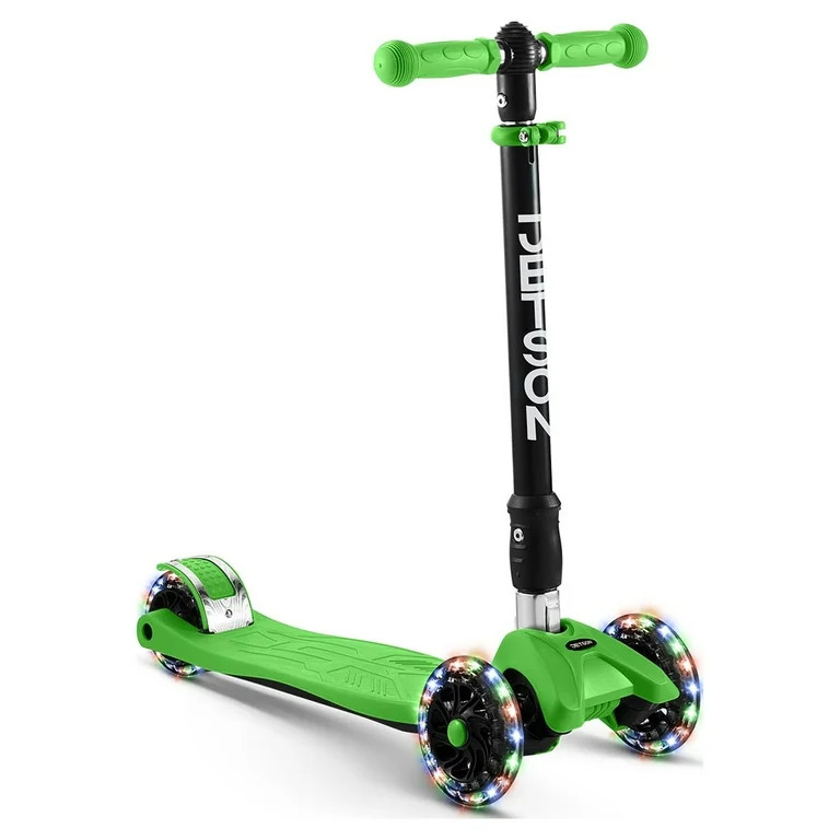 Jetson Twin Kick Scooter with LED Light up Wheels, Unisex, Green | Walmart (US)