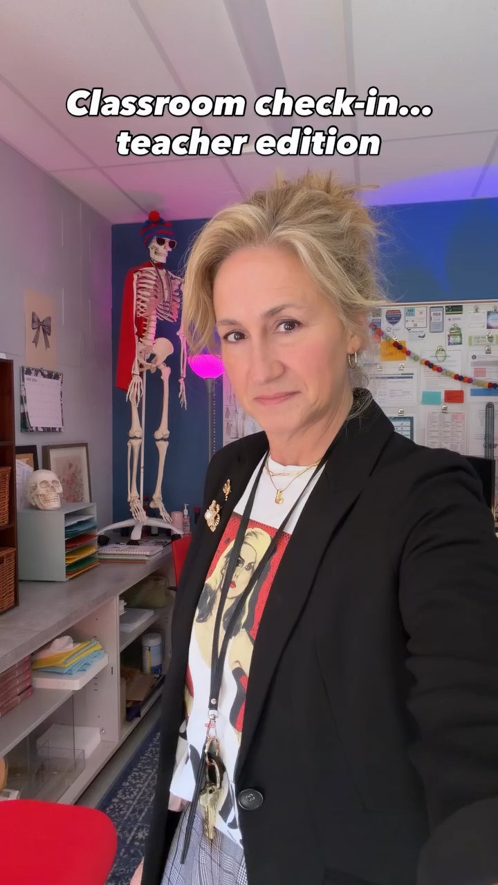 “Act your age.”

Yeah… I don’t think I’m ever gonna do that. 😂

I’ll probably be the gray-haired old woman still wearing graphic tees, fun little sneakers, stacked jewelry, & getting way too excited over TJ Maxx finds.

Today’s fit:✨ plaid trousers (hand-me-down from my daughter)✨ a new Blondie tee from Old Navy✨ thrifted black Loft blazer✨ red kicks from TJ Maxx✨ pearl & gold jewelry that may or may not be a little extra

But honestly… if you own the jewelry, wear the damn jewelry. I mean, what are we saving it for? 😏

Today’s one of those random school field trip days where I get to escape the classroom chaos, stop living by the bell for a few hours, & pretend I’m a normal functioning adult out in society. 😂

The only thing stressing me out right now is figuring out how I’m going to hit my protein goal because we’re stopping at some fast food restaurant instead of packing lunches. Wish me luck making a decision there. I know… real world problems. 🤦🏻‍♀️

Honestly though, packing a lunch for a field trip is such a pain in the ass when you have to drag it around all day with students. Sometimes life just makes you pivot & hopefully that restaurant menu has at least a few decent choices for me. 😂

Tonight? Eye doctor appointment for my husband, maybe an ice cold beer 🍺 & whatever else this Friday decides to turn into.

Happy Friday friends 💋  https://www.shopltk.com/explore/Teacher_Fits_by_Lora

#OldNavyStyle #TJMaxxFinds #LOFTStyle #LTKTeacher #TeacherOOTD #LTKTeacherFit

#LTKgrwm #LTKootd #LTKWorkwear