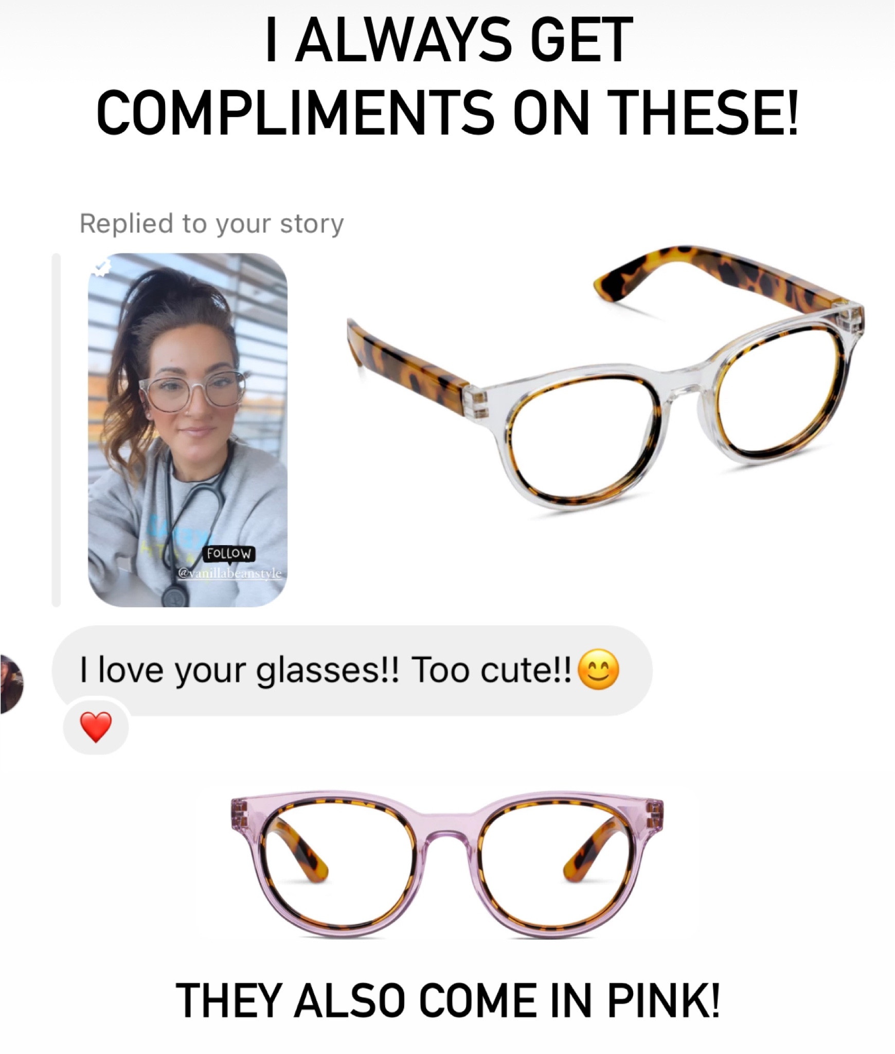 My blue light glasses I wear to work are on sale for Black Friday!! I always get compliments on these! They’re available as readers too! 👍 

#LTKstyletip #LTKfindsunder50 #LTKCyberWeek